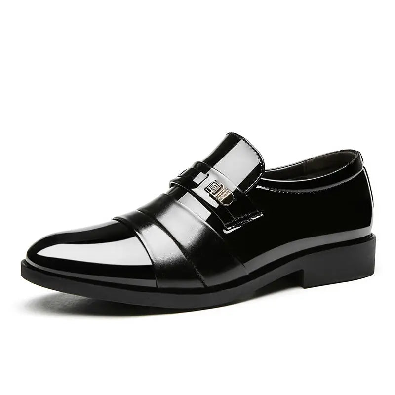 Social Shoe for Men Casual Business Patent Leather Dress Shoes Man Bright Upper Pointed Toe 2025 Trend Office Suit Footwear New - Acros