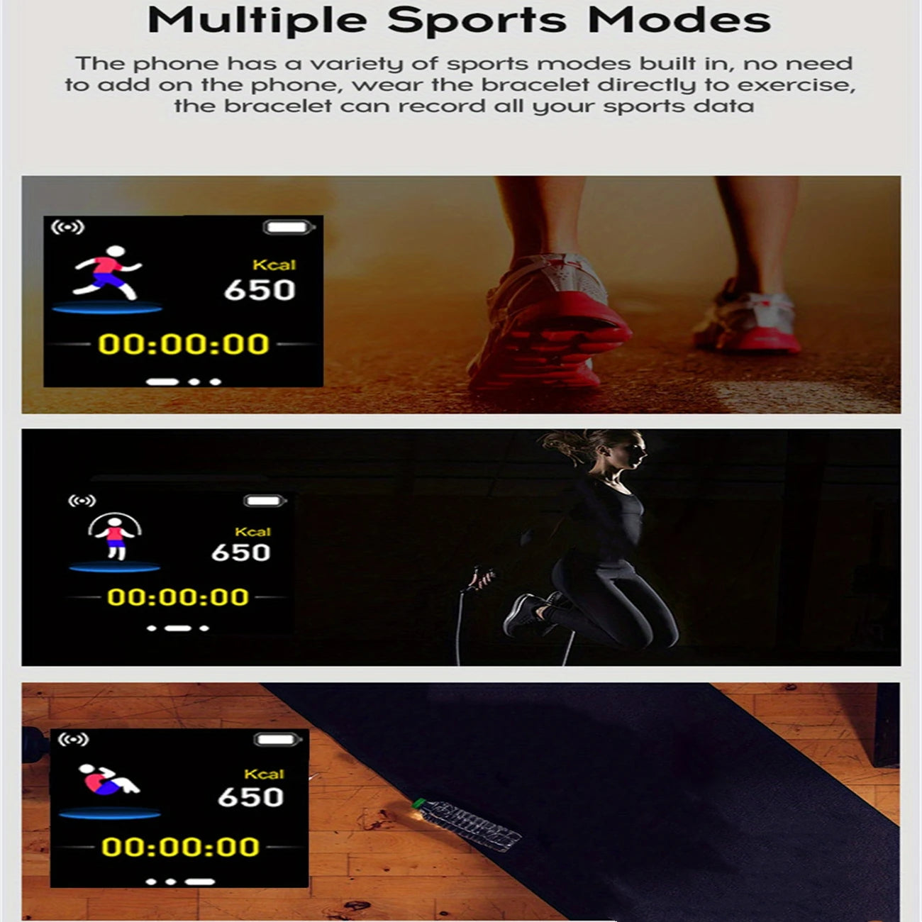 Ansoff multifunctional smartwatch for men and women with Bluetooth, fitness tracking, sleep monitor, music control, and sport features.