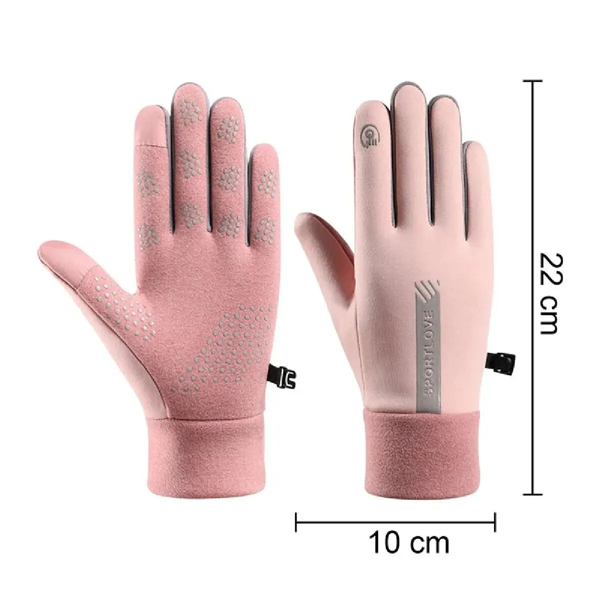 Winter Gloves Women Cycling Bike Thermal Fleece Cold Resistance Wind Waterproof Bicycle Warm Outdoor Running Skiing Mittens - Acros