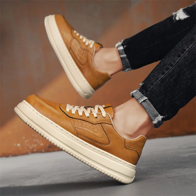 Ansoff men's casual outdoor shoes with soft soles, non-slip grip, suitable for spring and autumn walking and light sports.