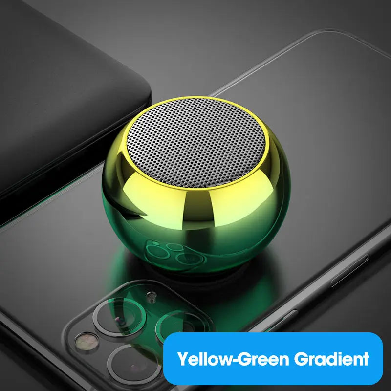 Wireless Bluetooth Speaker Portable Small Steel Gun Metal Heavy Stereo Surround Subwoofer Outdoor Mini Bluetooth Small Speaker - Acros