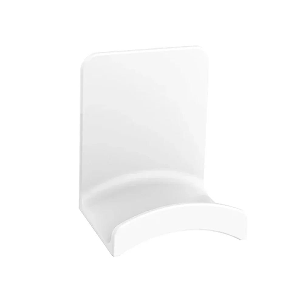 Ansoff universal headphone stand and wall mount holder for gaming earphones, made of adhesive plastic, supports under desk or wall storage.