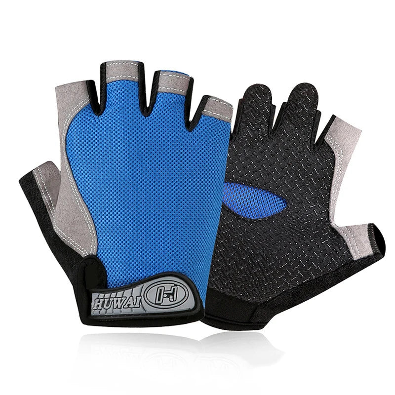 Gym Gloves Fitness Training Fingerless Women Men Bodybuilding Exercise Sports Gloves for Cycling Bicycle Anti Slip Breathable