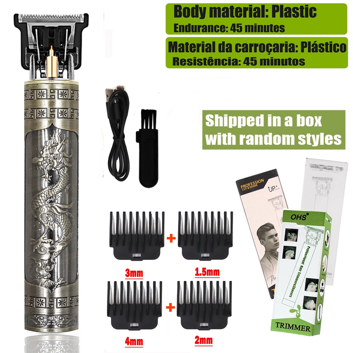 T9 Hair Clipper Repair Beard Shaving Body Hair Trimmer Clippers Electric Machine Men Haircut Machine 0mm Barber Shaver - Acros