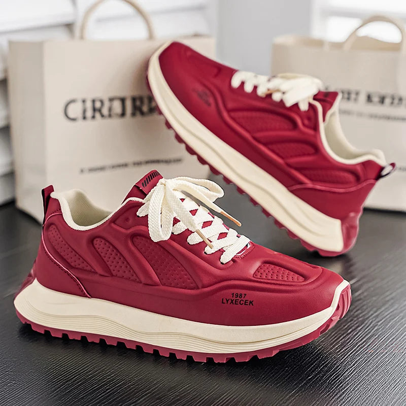 Men's Shoes 2026 Spring New Arrival Low Cut Soft Soled Breathable Walking Shoes Men's Trendy Casual Sports Shoes Male Trainers - Acros
