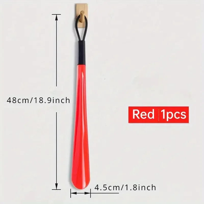 1pc Extra long flexible plastic shoe horns do not require bending durable shoe spoons for pregnant women wearing shoe assistants - Acros