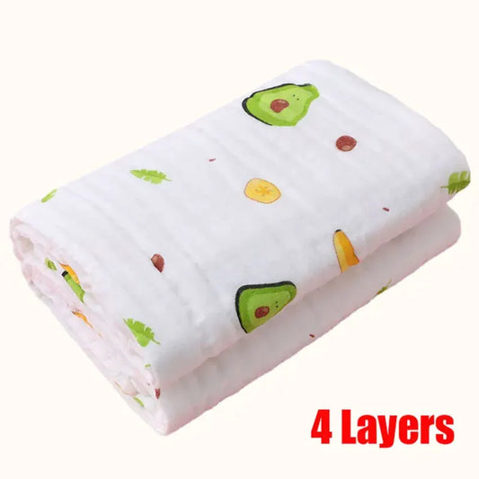 Soft cotton baby bath towel and washcloth set by Ansoff, featuring a 4-layer gauze swaddle and newborn bathrobe in neutral colors.