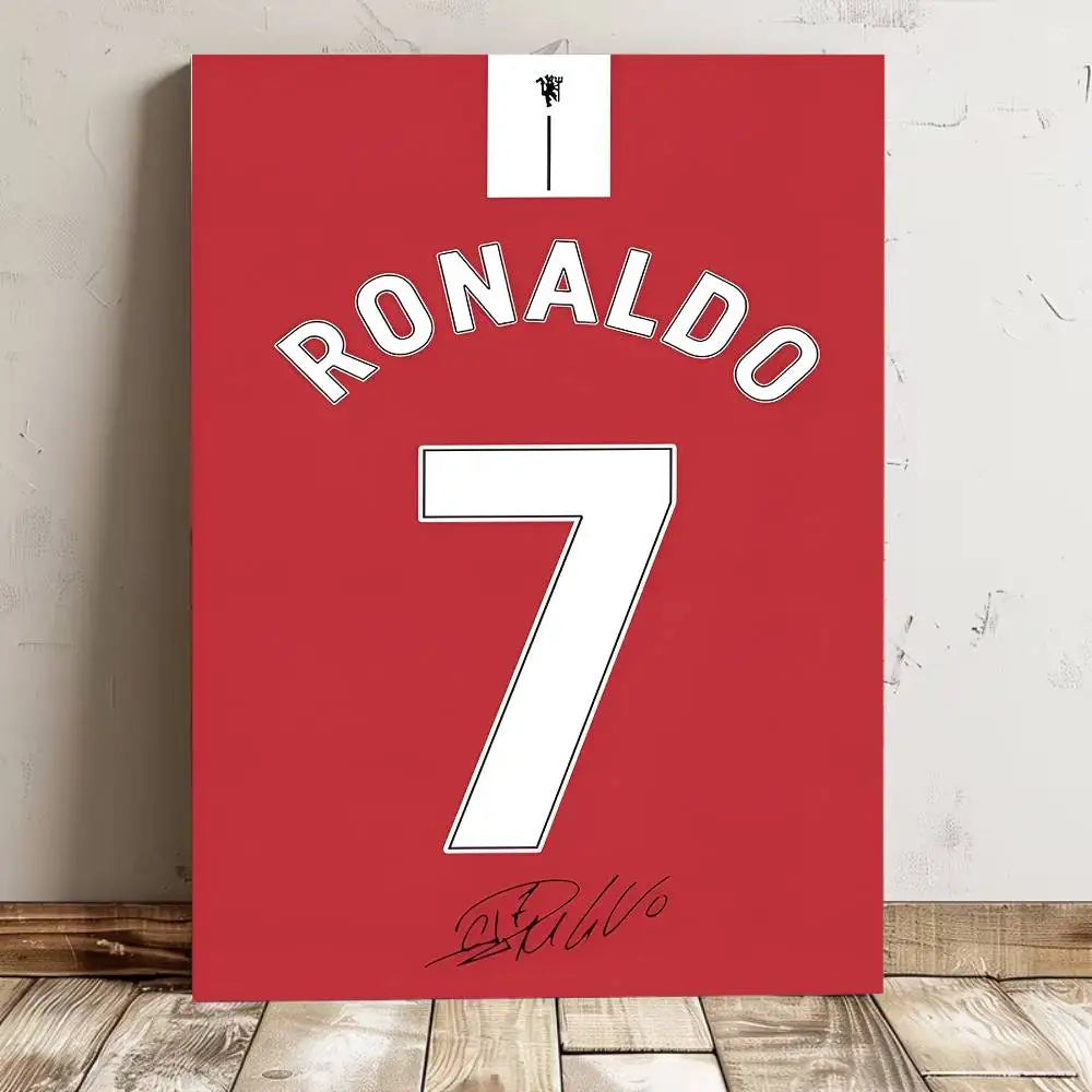 High-quality waterproof wall art sticker featuring a football jersey name poster by Ansoff, ideal for bar or living room decor