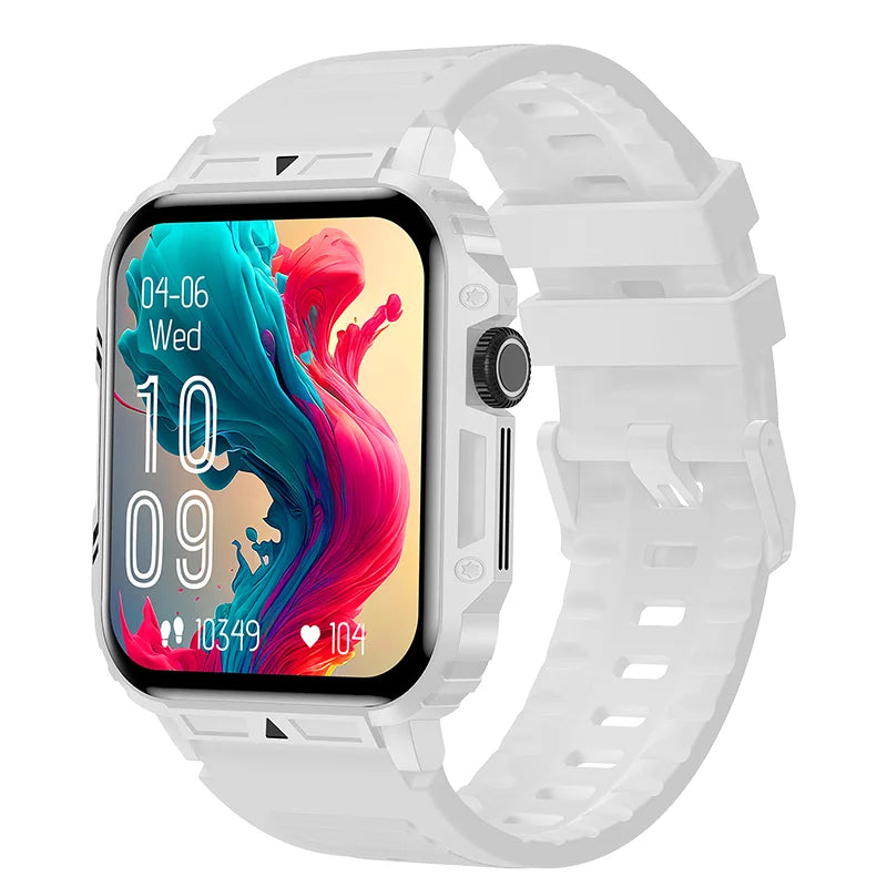 2025 Luxury Military Smart Watch Men Health Monitor Wireless Call Fitness Clock Sports Waterproof Smartwatch for Women Android