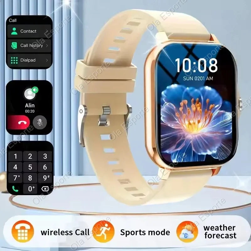 New Smart Watch Android Phone 2.01'' Infinite Screen Bluetooth Call Blood Oxygen/Pressure Monitoring Smart Watch Women Men Band