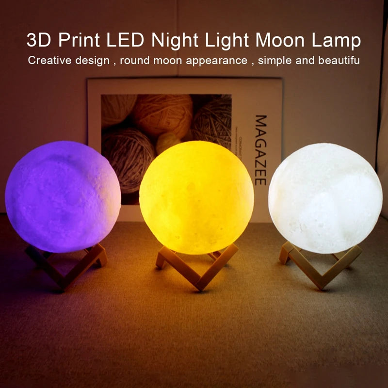 Book Light LED Moon Light Galaxy Light, Moon Night Light, Girl, Boy, Child Birthday Gift, Bedroom Decoration Indoor lighting - Acros