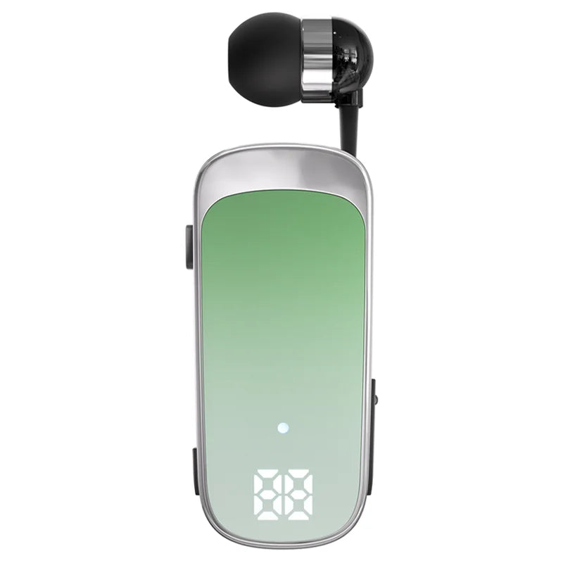Ansoff K65 Lavalier Bluetooth 5.2 wireless headset with LED display, noise cancelling, for talk and music, up to 20 hours.