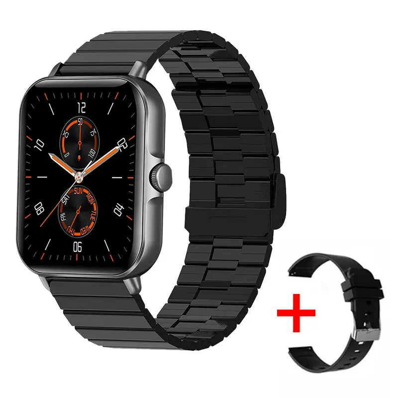 2025 2.01'' Smart Watch BT Call Play Music Heart Monitor Smartwatch Fitness Clock Digital Sports Watches for Men Women Android