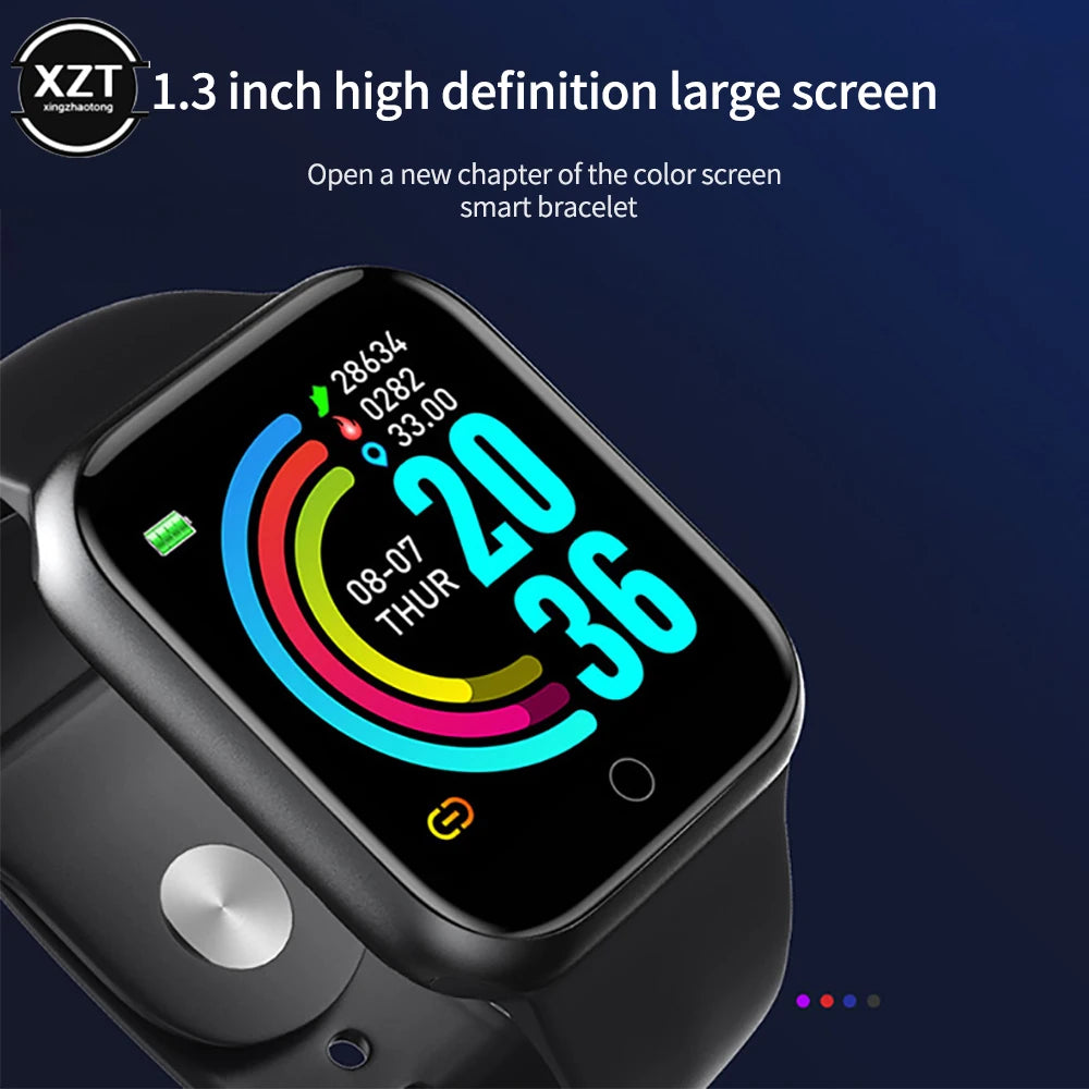 D20 Color Screen Smart Bracelet for Women Men's Multi-functional Smart Watch Y68 Heart Rate Blood Pressure Monitoring Watches