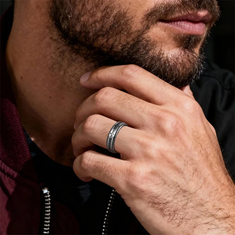 2026 Popular 925 Sterling Silver Black Retro Ring High Quality Original For Men Fine Birthday Graduation Cool Jewelry Gifts