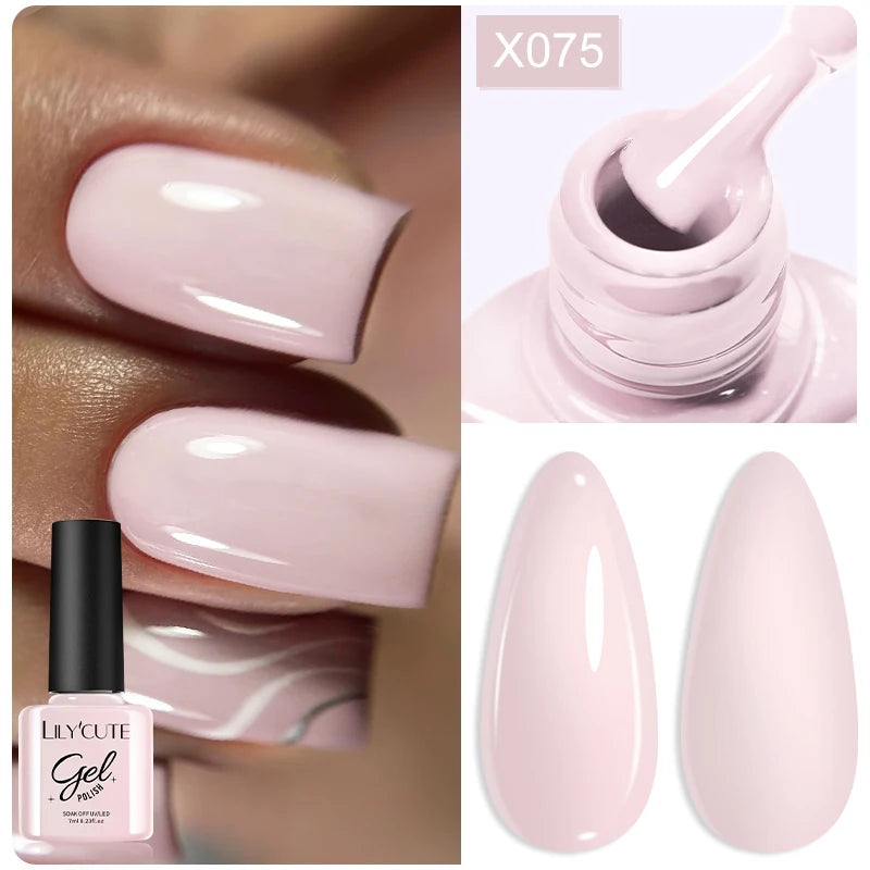 LILYCUTE 5ML Champagne Gold Reflective Glitter Liner Gel Nail Polish Bright Sparkling French Semi Permanent Nail Painting UV Gel