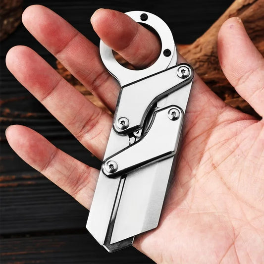 Ansoff outdoor folding knife with high hardness, versatile design, and mechanical locking for convenient outdoor use.
