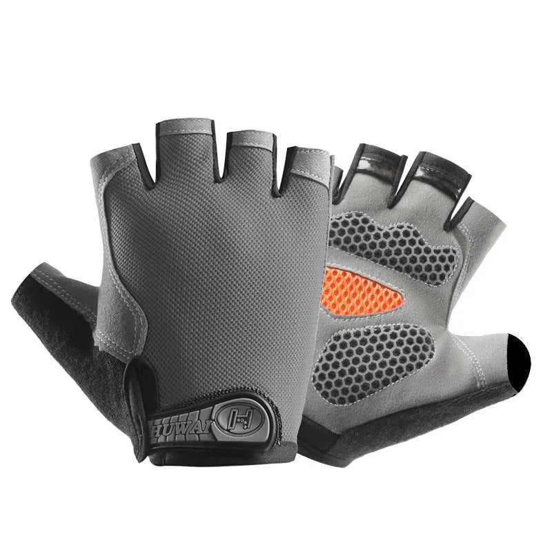 Gym Gloves Fitness Training Fingerless Women Men Bodybuilding Exercise Sports Gloves for Cycling Bicycle Anti Slip Breathable
