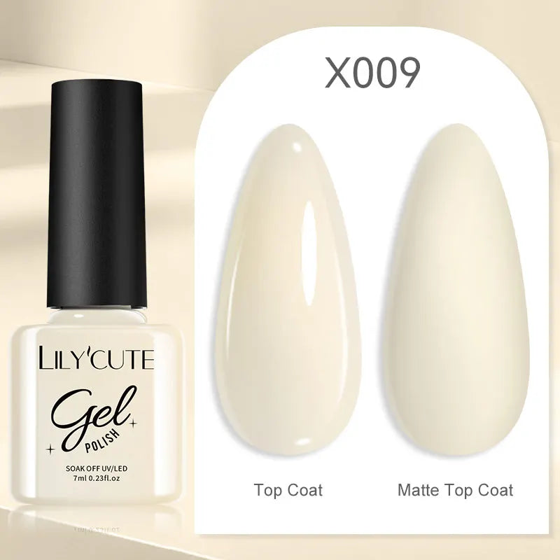 LILYCUTE 5ML Champagne Gold Reflective Glitter Liner Gel Nail Polish Bright Sparkling French Semi Permanent Nail Painting UV Gel