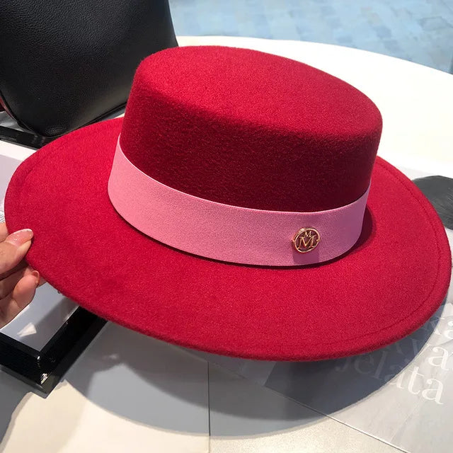 Elegant women's fedora hat by Ansoff featuring a ribbon band, suitable for weddings, church events, and stylish dress occasions.