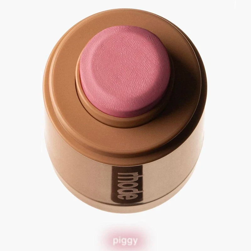 Ansoff brand skin balm, jelly bean lip gloss, and waterproof blusher with spicy marg juice box design and moisturizing lipstick.