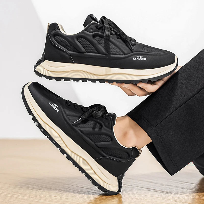 Men's Shoes 2026 Spring New Arrival Low Cut Soft Soled Breathable Walking Shoes Men's Trendy Casual Sports Shoes Male Trainers - Acros