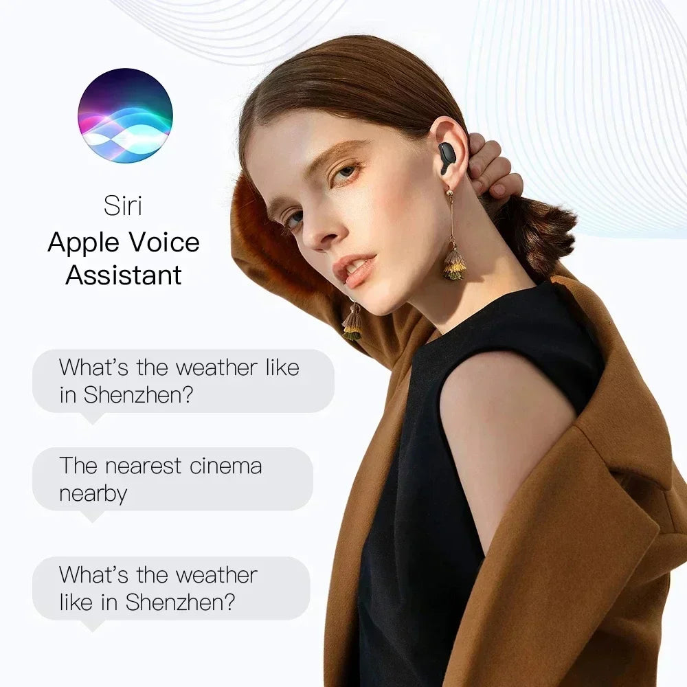 E6S Wireless Bluetooth Earphones TWS Bluetooth Headset Wireless Earbuds Noise Cancelling Earphones with Microphone Headphones - Acros