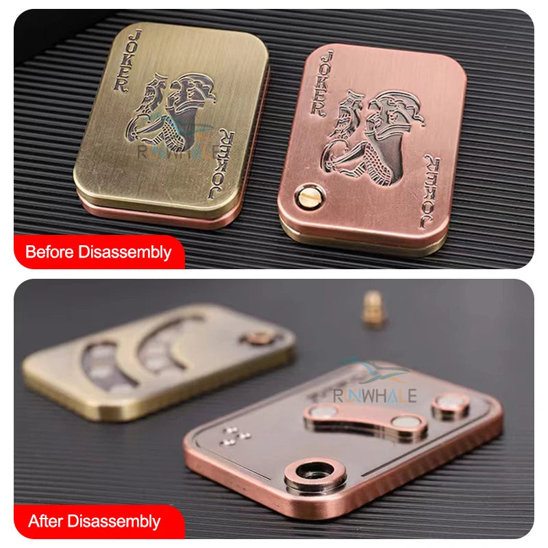 Ansoff metal fidget spinner slider toy with magnetic pop design, portable stress relief toy for adults and anxiety relief.