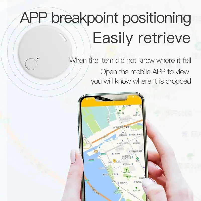 Mini GPS Locator AntiLost Alarm Wallet Keychain Smart Tag Bluetooth-Compatible Tracer Keychain Dog Pet Child Tracker Key Finder - Acros