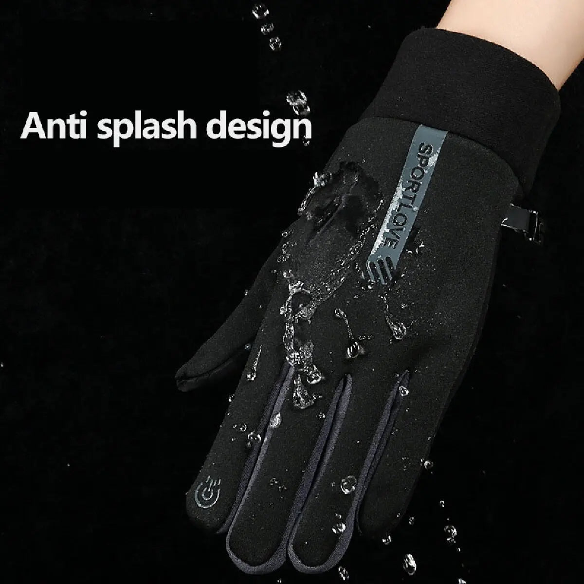Winter Gloves Women Cycling Bike Thermal Fleece Cold Resistance Wind Waterproof Bicycle Warm Outdoor Running Skiing Mittens - Acros