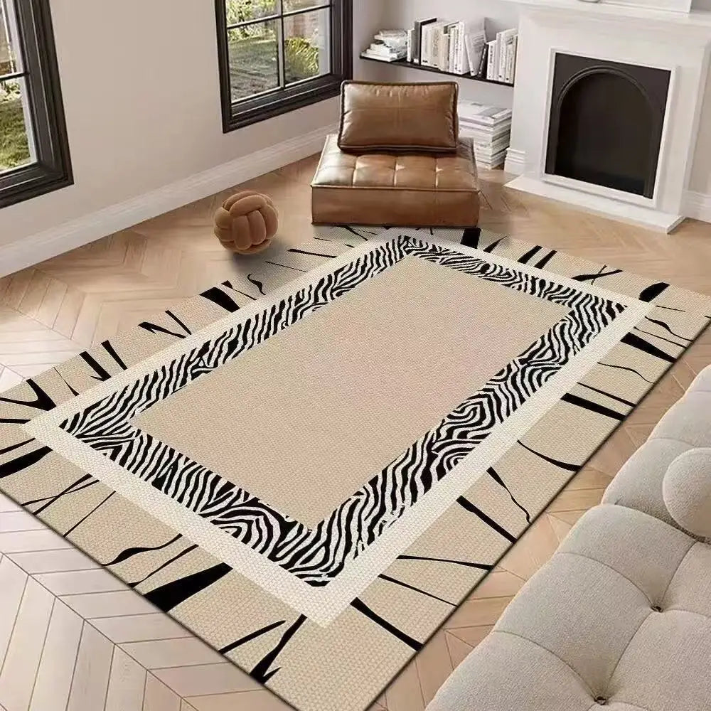 Nordic Light Luxury Large Carpet for Living Room Geometric Bedroom Area Rugs Washable Outdoor Balcony Floor Mat Lounge Sofa Rug