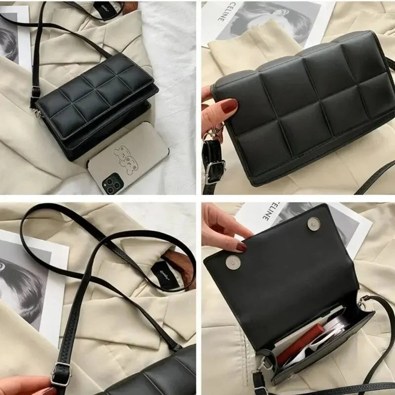 Fashion Brand Designer Women Shoulder Bag Small PU Leather Female Crossbody Bag Trend Classic Handle Handbag Women - Acros