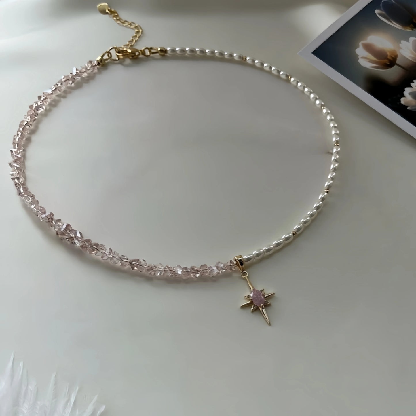 New Irregular Choker Vintage Tassels Zircon Heart Pendant Necklace For Women Female Geometric Baroque Transparent Crystal Chain - Acros