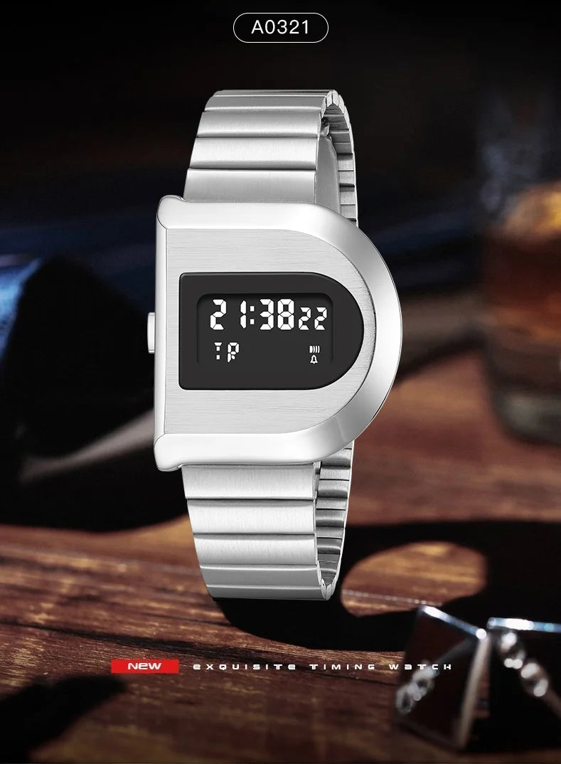Men Watch Fashion LED Digital Watches Man Sports Wristwatches Vintage Silicone Wristband Electronic Clock Reloj Hombre - Acros