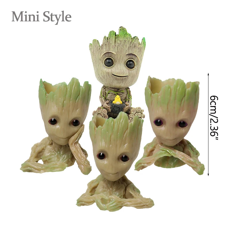 Miniature Groot figurine from Ansoff, 5cm desktop decor, cartoon-style tree character for home decoration and crafts.