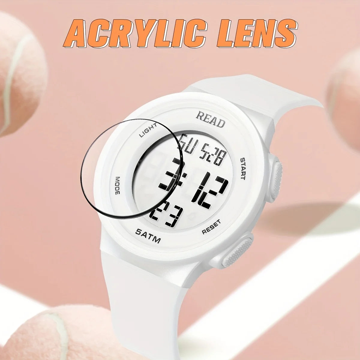 Watches for Women, Fashion Watch With High-Resolution LED Definition Display, Waterproof Multi-Function Electronic Digital Watch - Acros