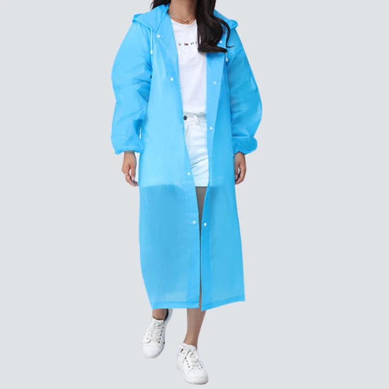 Fashion Adult Raincoat Thickened Waterproof Kids EVA Rain Coat Clear Transparent Suit Raincoats Tour Waterproof Rainwear