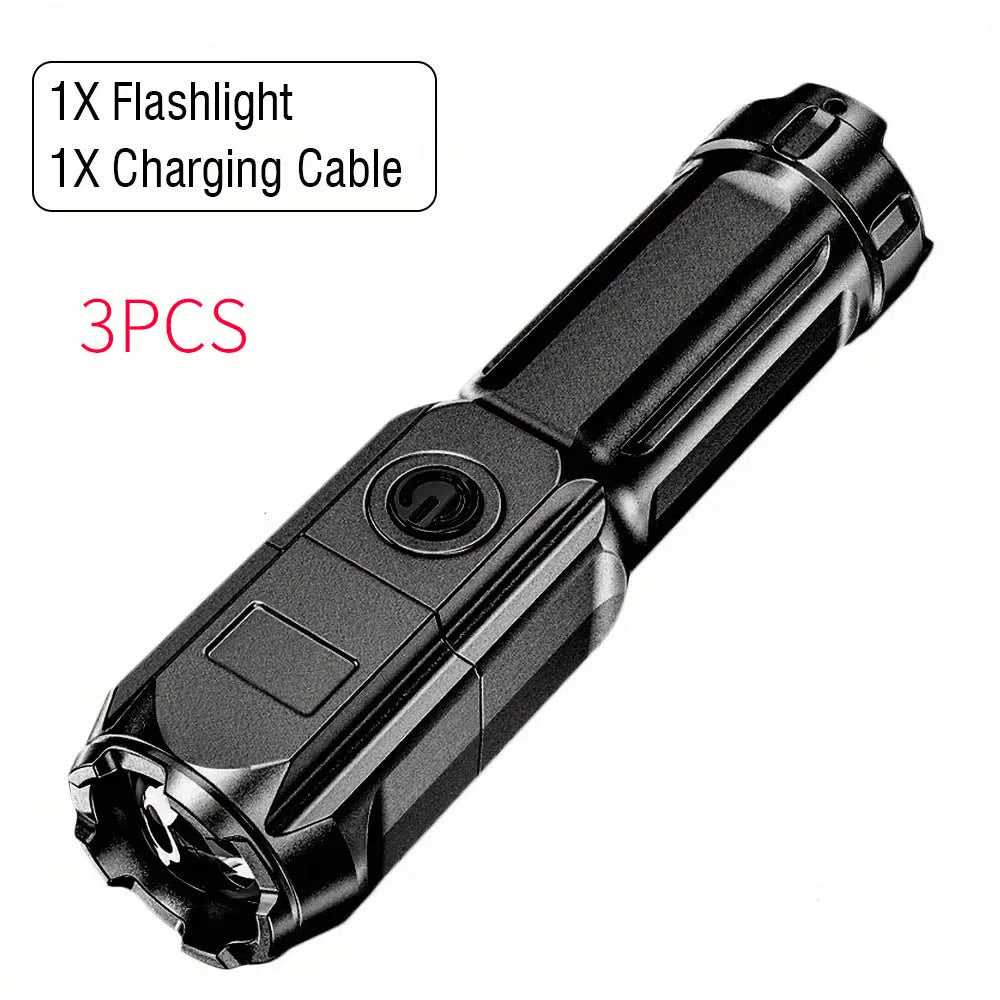 Ansoff portable UV395nm flashlight with zoomable design, three modes, used for pet stain detection and fluorescent inspection.