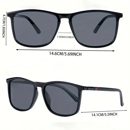 2pcs Luxury Square Vintage Polarized Cycling Sunglasses Men Women Fashion Travel Driving Fishing Sun Glasses Male Eyewear UV400