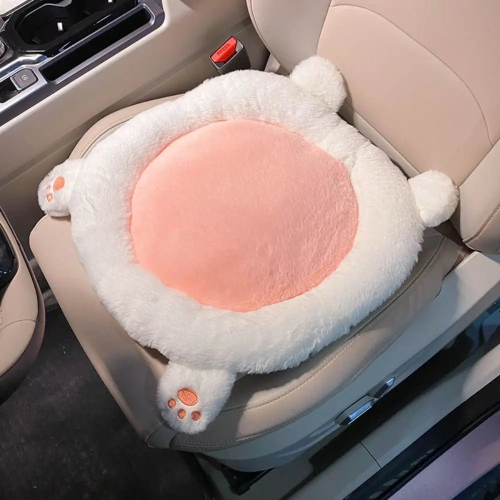 Creative Cartoon Rabbit Panda Auto Car Seat Head Neck Rest Cushion Headrest Pillow Plush Pad Car Safety Decorative Car Pillow