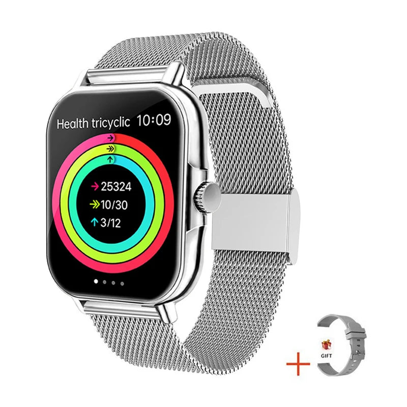 2025 2.01'' Smart Watch BT Call Play Music Heart Monitor Smartwatch Fitness Clock Digital Sports Watches for Men Women Android