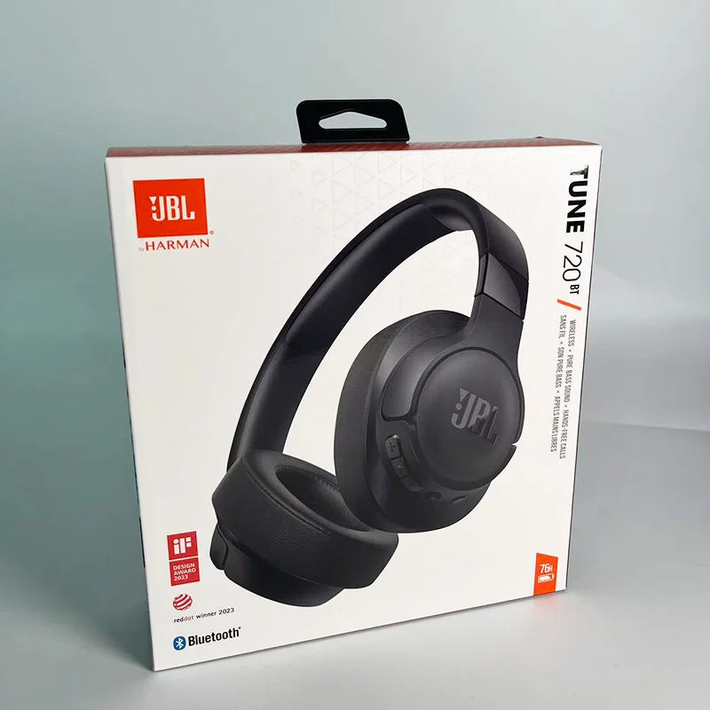 JBL Tune 720BT Wireless Over-Ear Headphones, Bluetooth 5.3, 76H Battery, Pure Bass Sound, Foldable & Lightweight Design