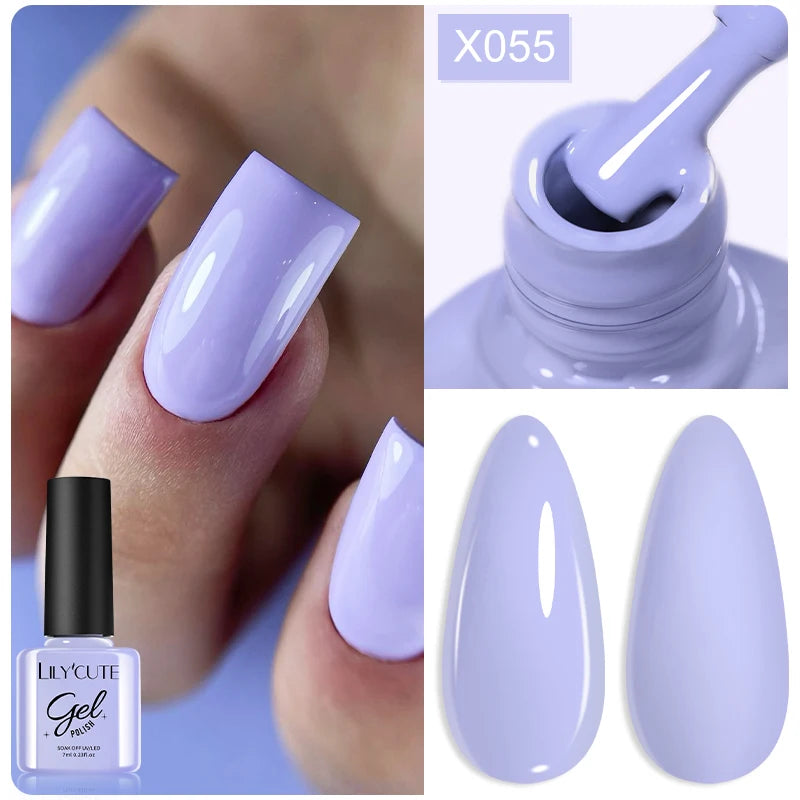 LILYCUTE 5ML Champagne Gold Reflective Glitter Liner Gel Nail Polish Bright Sparkling French Semi Permanent Nail Painting UV Gel