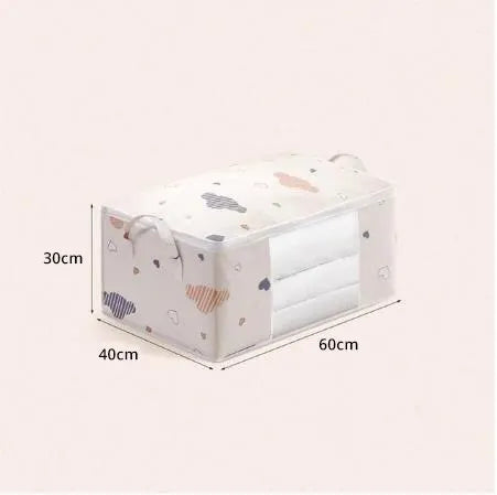 Large Capacity Clothes Storage Bag Organizer With Reinforced Handle Suitable For Blankets Bedding Foldable With Sturdy Zipper - Acros