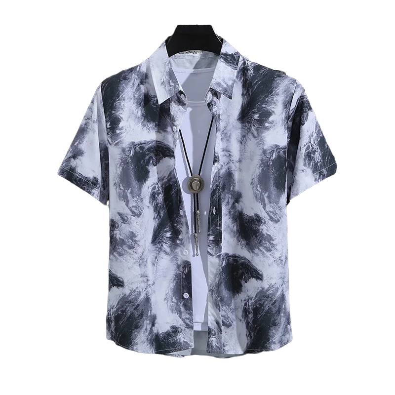 Men's short-sleeved shirt by Ansoff, featuring a casual fit with a button-front design and lightweight fabric.