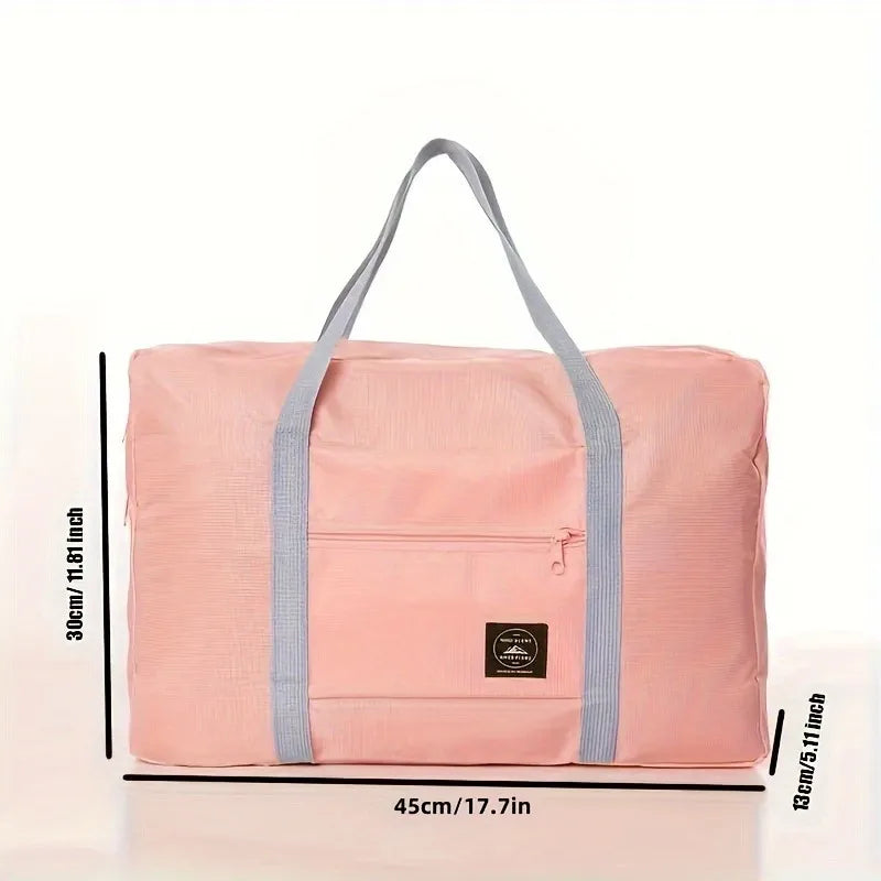 Ansoff foldable large capacity travel luggage bag, expandable sports carry-on with check-in size and sturdy handles.