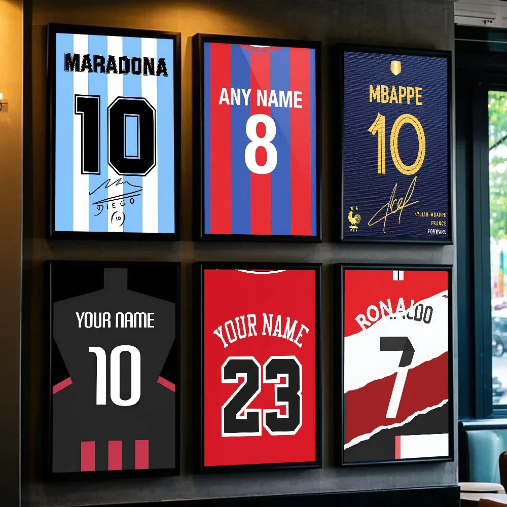 Ansoff football jersey name poster featuring bold team graphics, ideal for home, living room, bedroom, bar, or cafe decor.