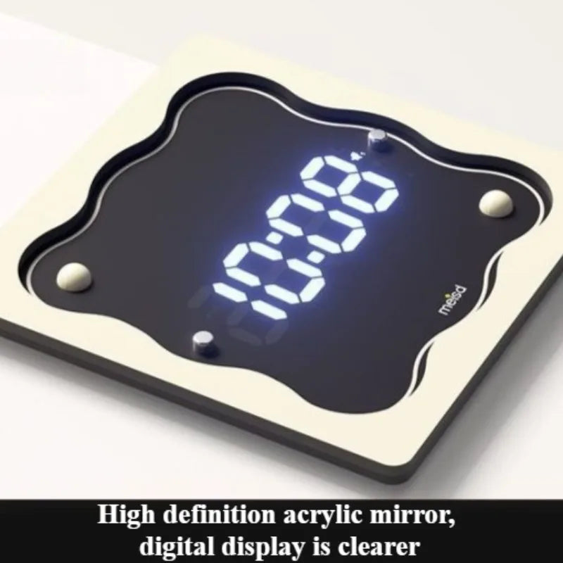 Art Wall Clock Design Electronic Digital Independent Display Wall Clocks Simple Nordic Multifunctional Aesthetic Room Decoration