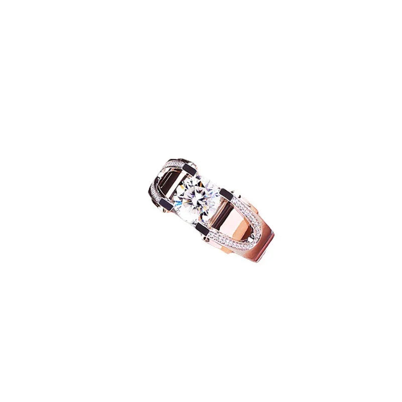 ZY New Jewelry Ornament's Ring 2 Karat Two-Color Ring Personality Atmosphere Man's Ring Luxury Jewelry