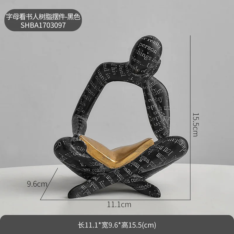 Original design art couple character small ornament TV cabinet wine cabinet living room home car ornament